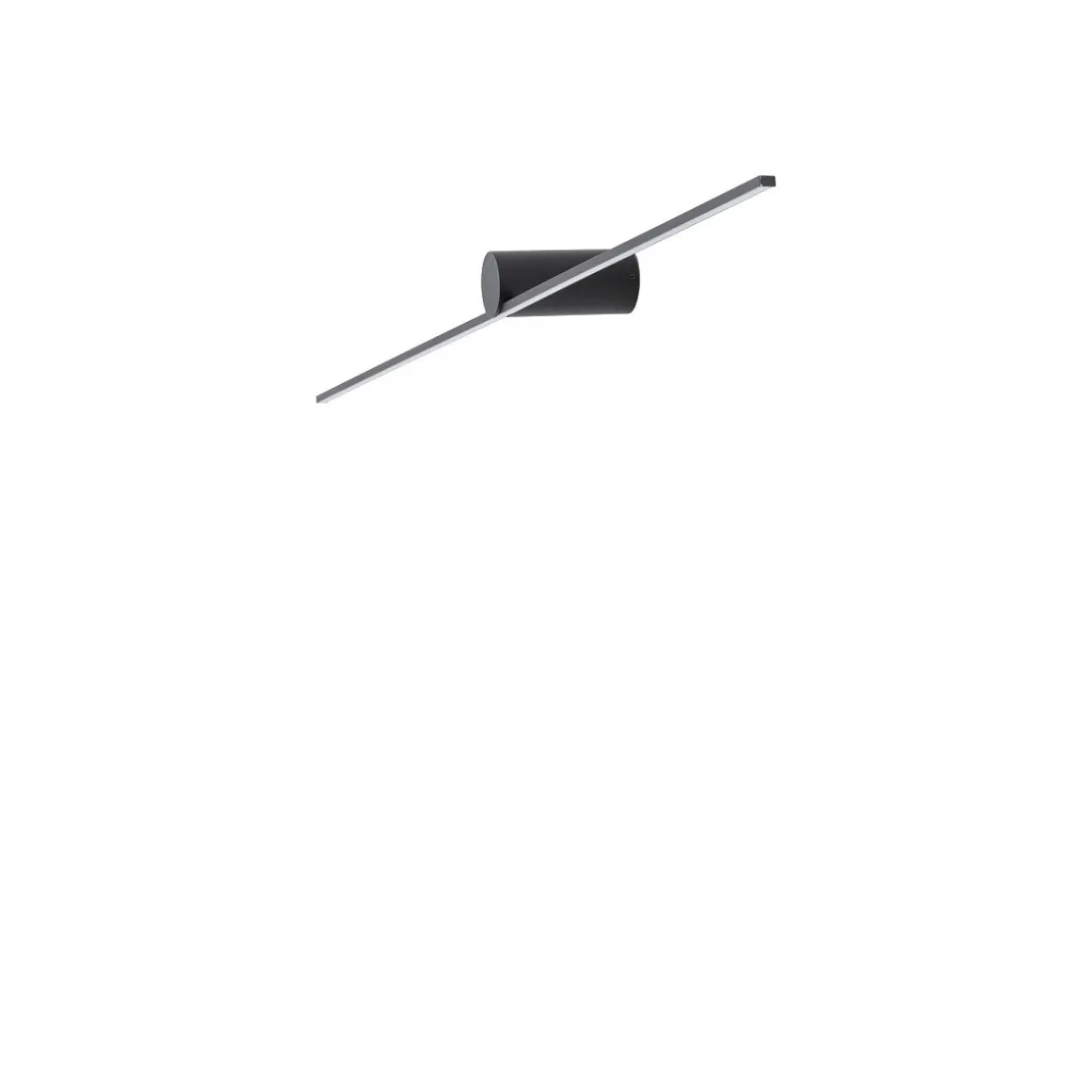 Spin vegglampe small 66 cm 9W 3000K - Svart