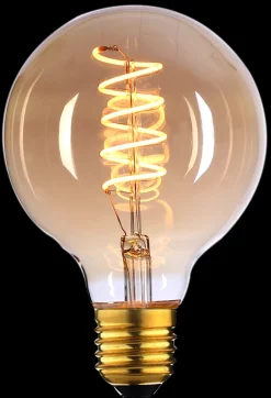 Spiral filament E27 4W 95 mm dimbar - Amber