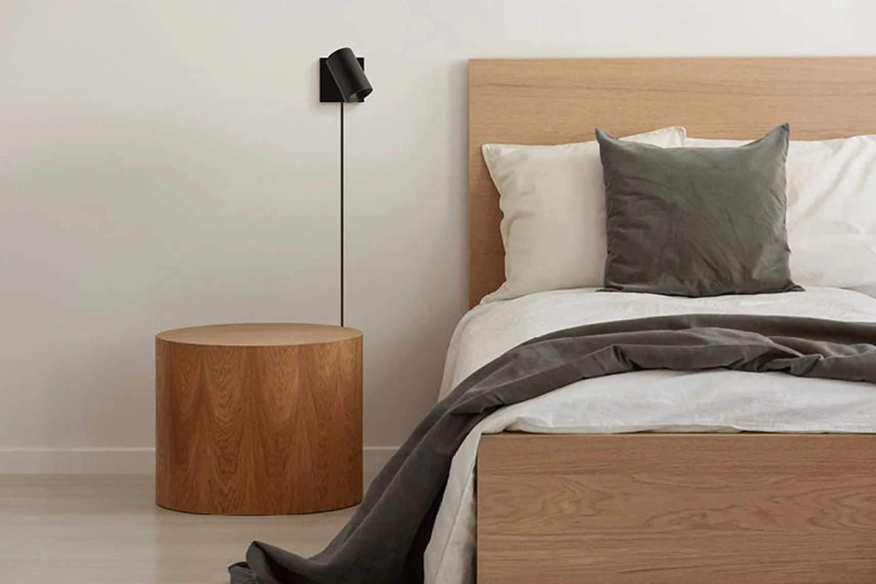 Spoton firkantet vegglampe GU10 med bryter