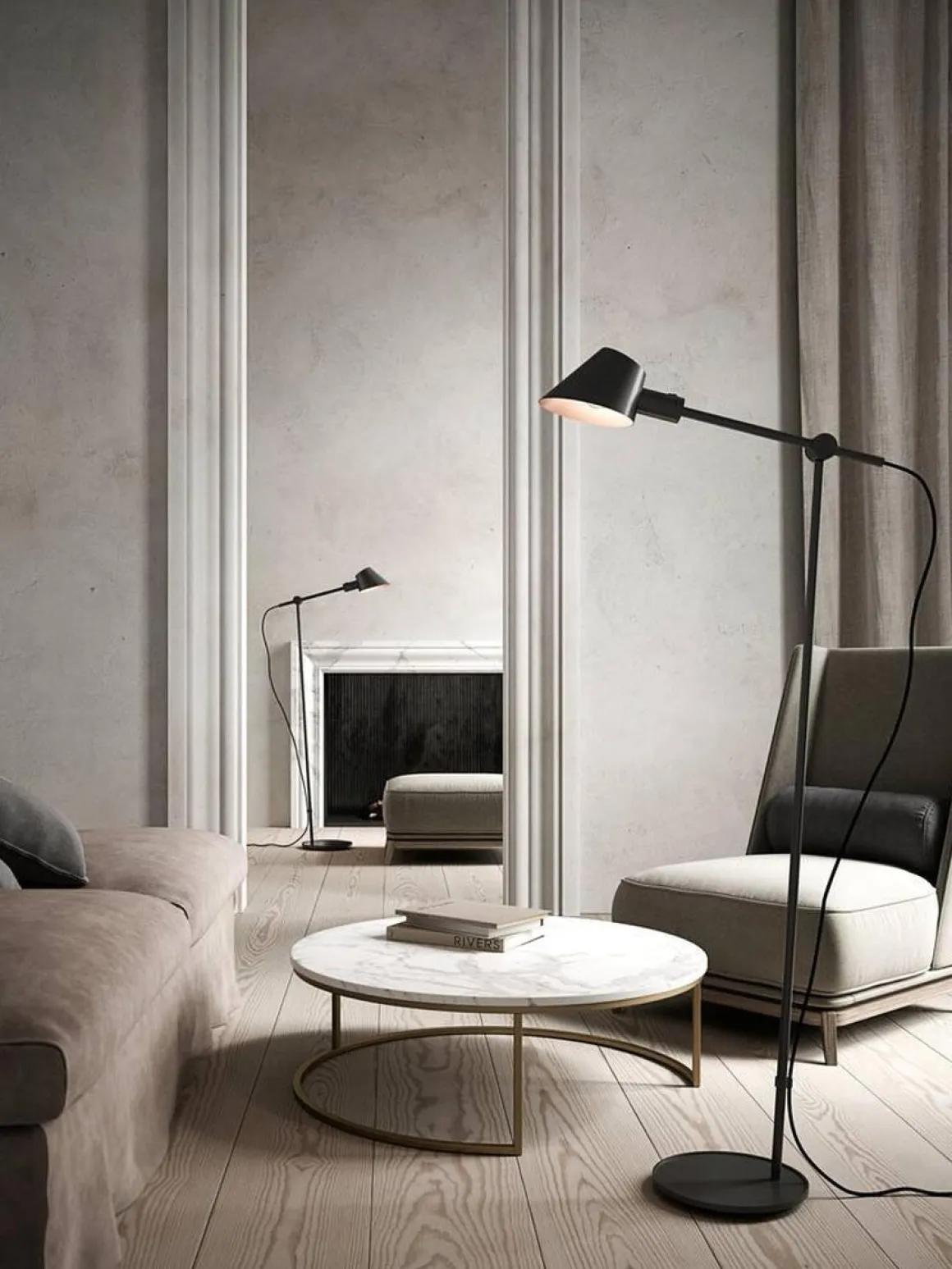 Stay gulvlampe - Svart