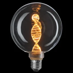 3-Steg DNA Clear Glob 125mm 3,6W 1800K - E27