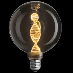 3-Steg DNA Grey Glob 125mm 3,6W 1800K - E27 - Røykfarget