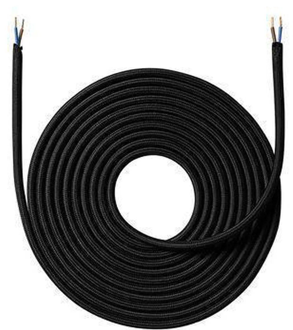 Stoffledning 4 meter uten jord - Svart