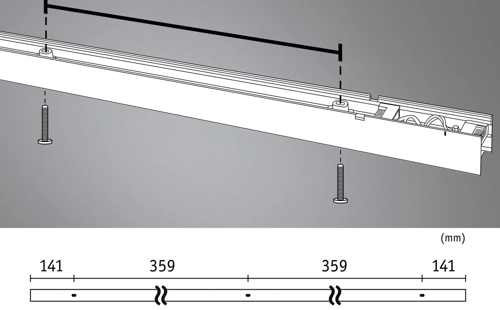 Strømkanal til Linion kanalsystem 80W 3000 Kelvin - Startmodul