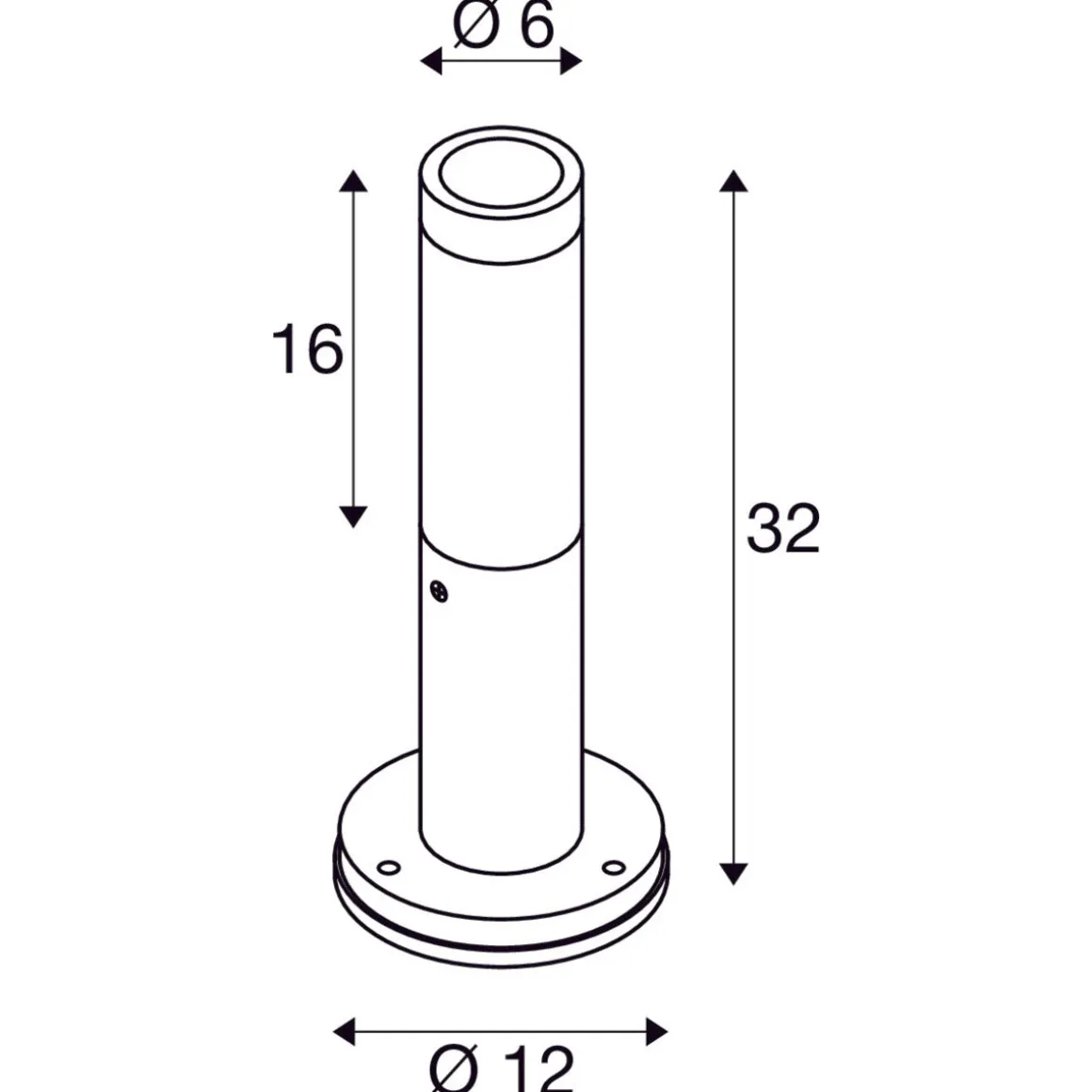 S-tube pullert 32 cm IP65