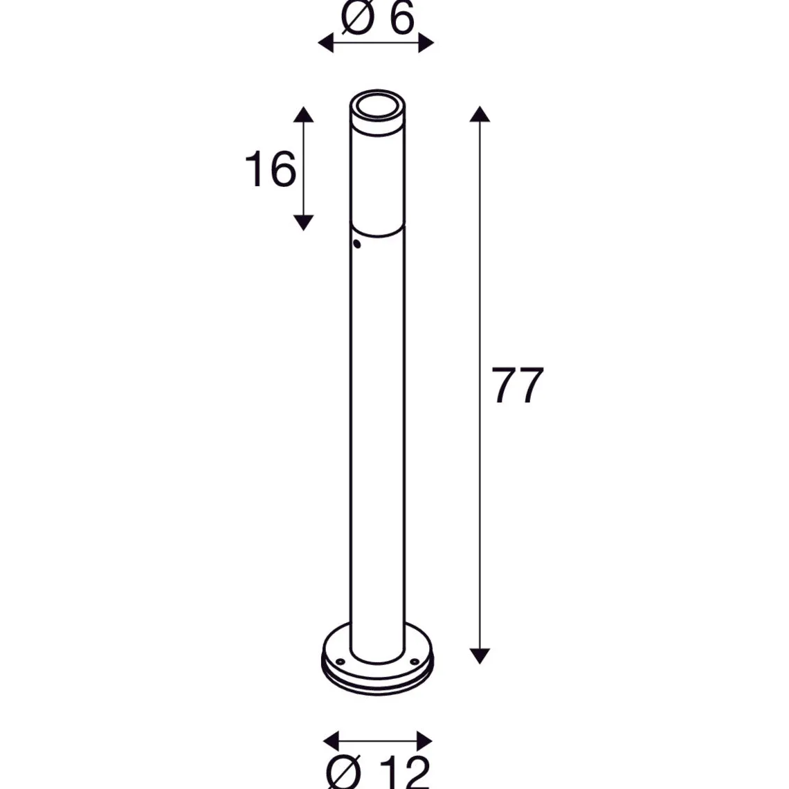 S-tube pullert 77 cm IP65