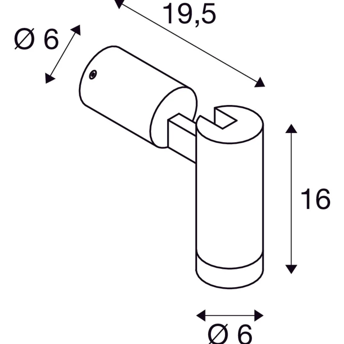 S-tube vegg/taklampe utendørs IP65