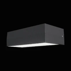 Subra square vegglampe opp/ned utendørs 2x4,5W IP54 - Mørk grå