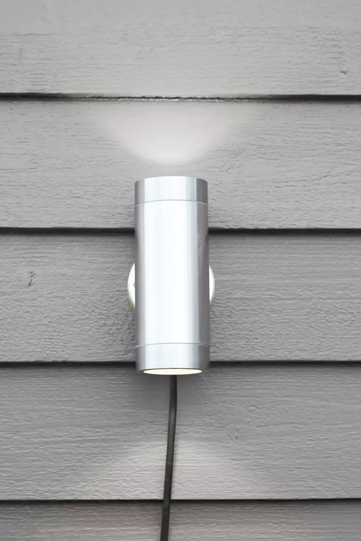 Sylinder vegglampe aluminium - Garden 24 - Krom