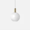 Taklampe Collect Opal Sphere-Low Socket Messing