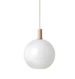 Taklampe Collect Sphere-Low Socket Rosa