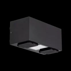 Talos vegglampe utendørs IP54 8W m/dobbel stikkontakt