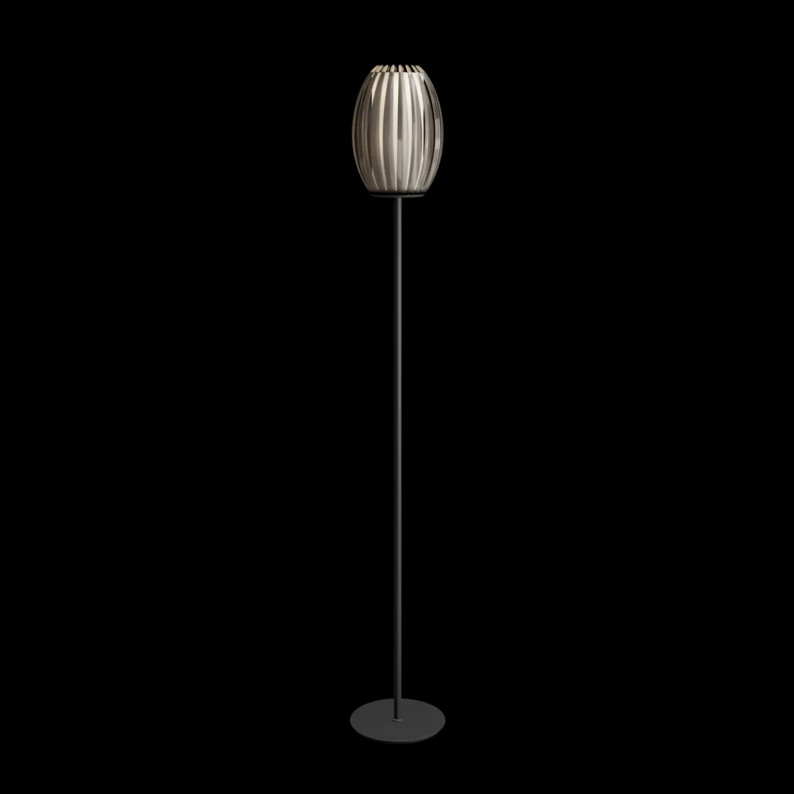 Tentacle gulvlampe Medium - Svart/Røykfarget