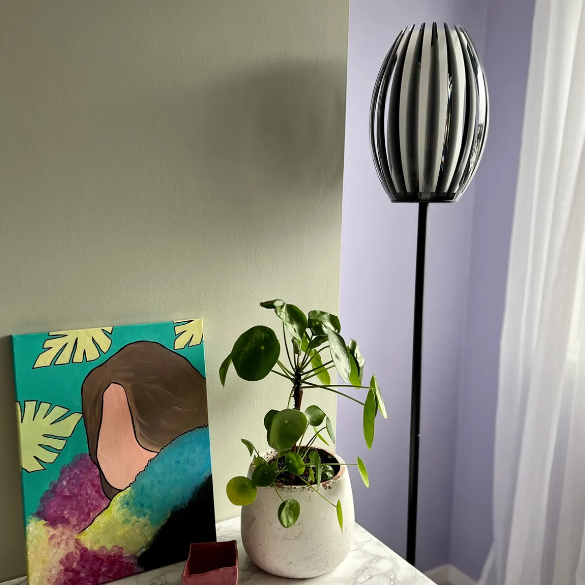 Tentacle gulvlampe Medium - Svart/Røykfarget