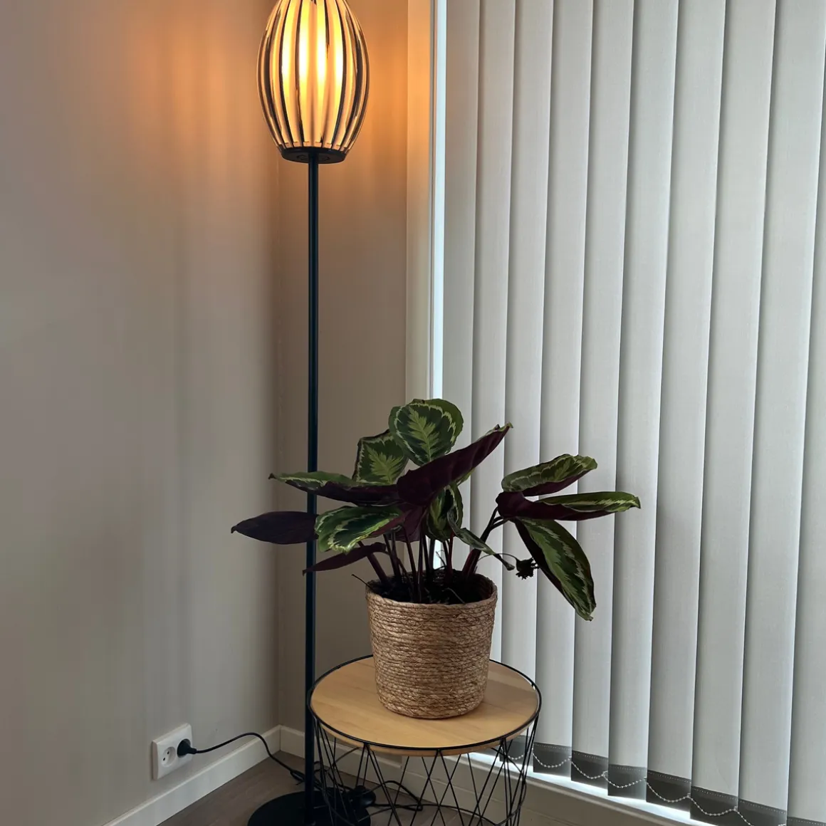 Tentacle gulvlampe Medium - Svart/Røykfarget