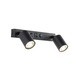 Top vegglampe med USB