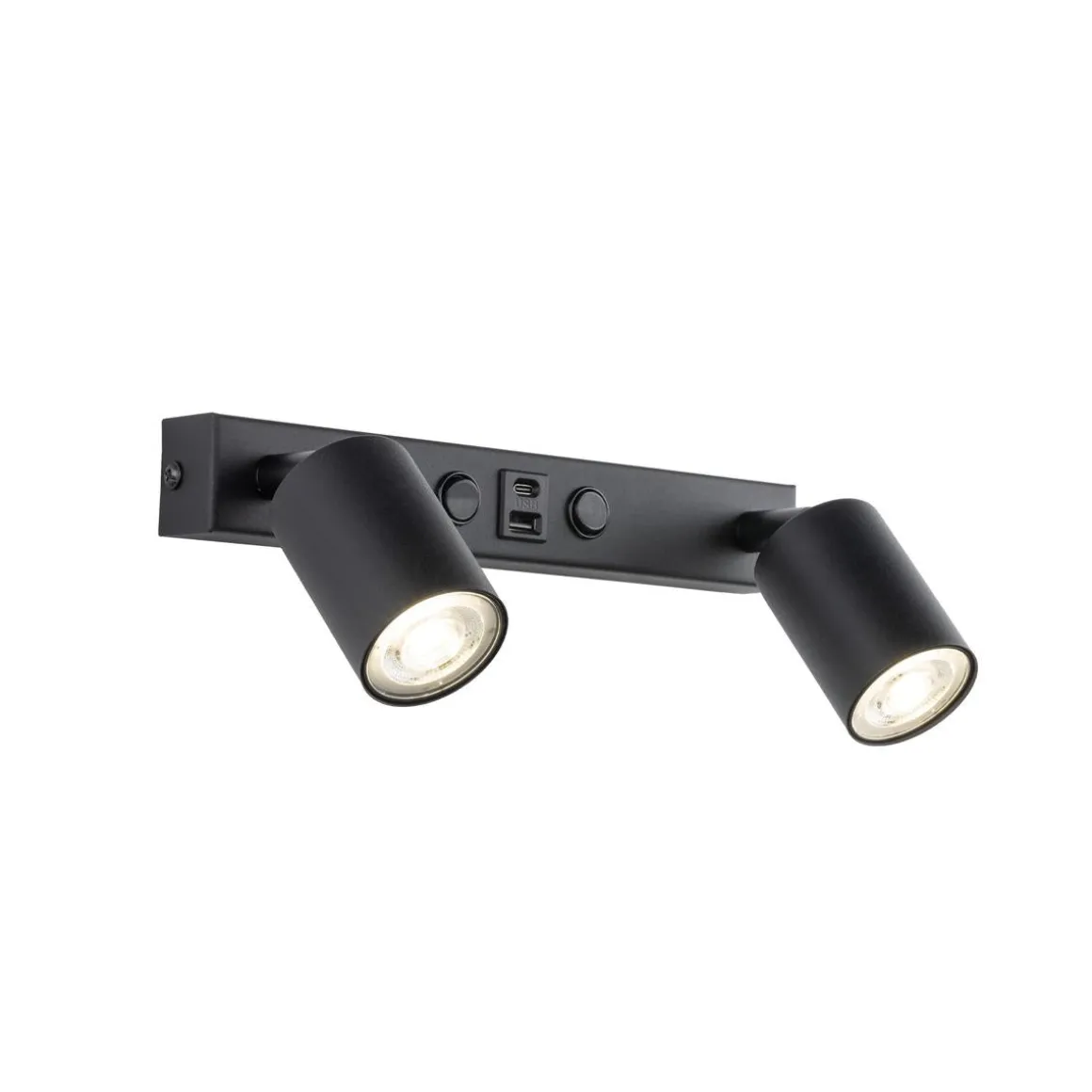 Top vegglampe med USB