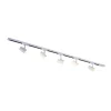 Trackline Conic spotskinne 1,5 meter 5 spot - Hvit