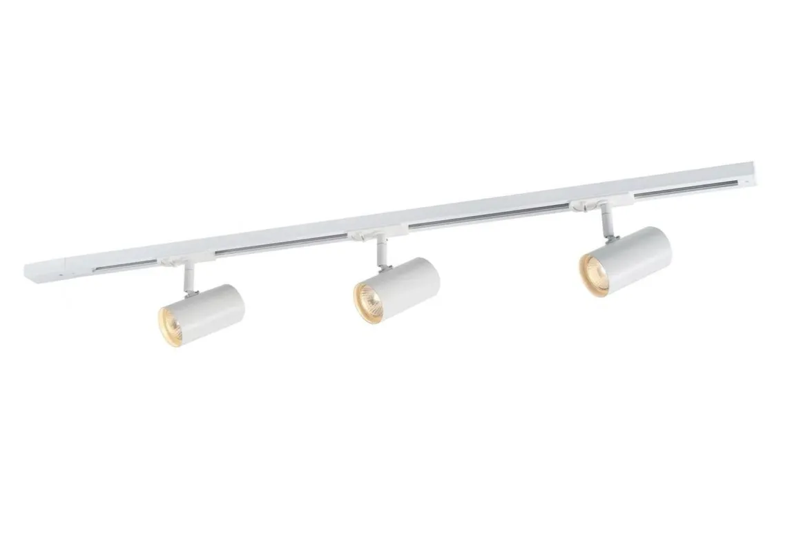 Trackline Jazz spotskinne 1 meter 3 spot - Hvit