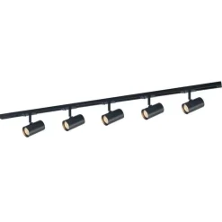 Trackline Jazz spotskinne 1,5 meter 5 spot - Svart
