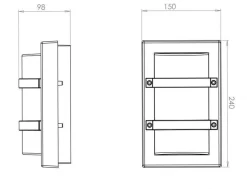 Trio mini utelampe E27