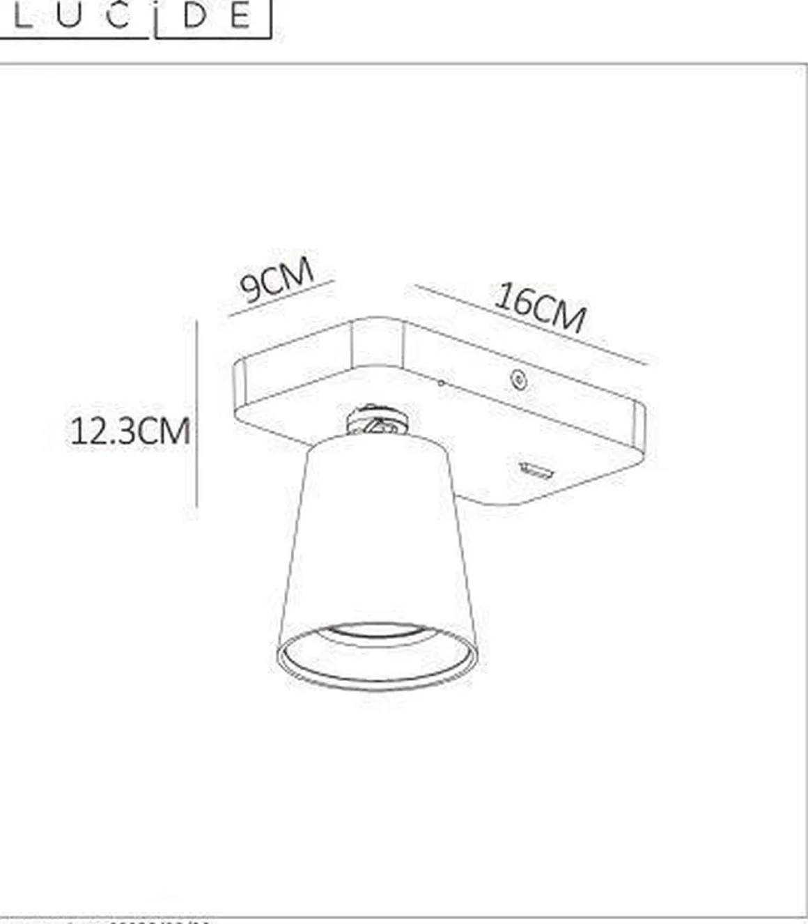 Turnon vegglampe - Svart