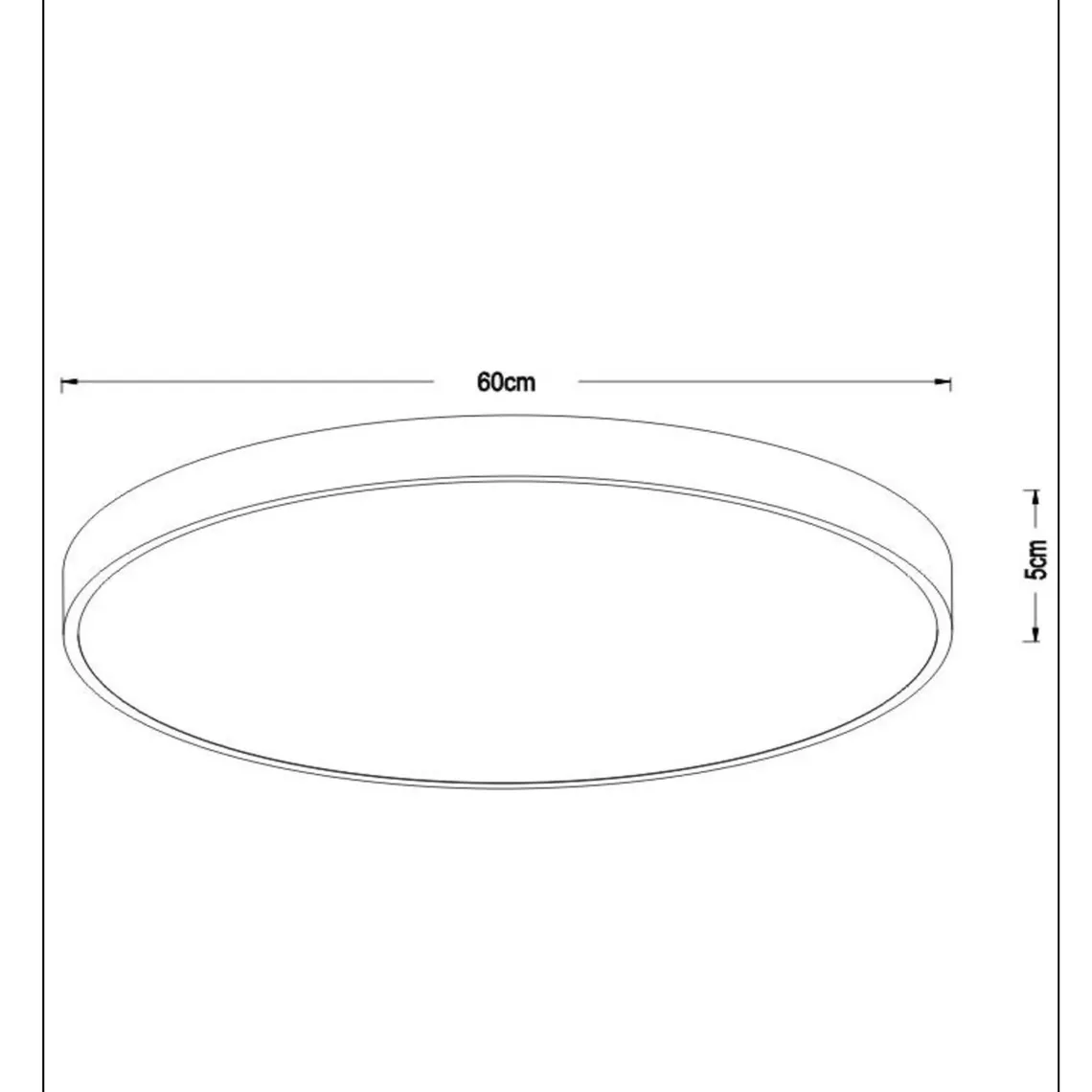 Unar taklampe Ø60cm 3 step dim