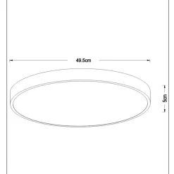 Unar taklampe Ø50cm 3 step dim