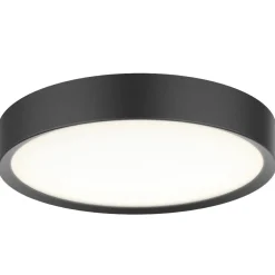 Universal taklampe 43 cm 3-step dim 36W 3000 Kelvin IP44 - Svart