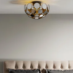 Vanita plafond 50 cm - Svart/Speil