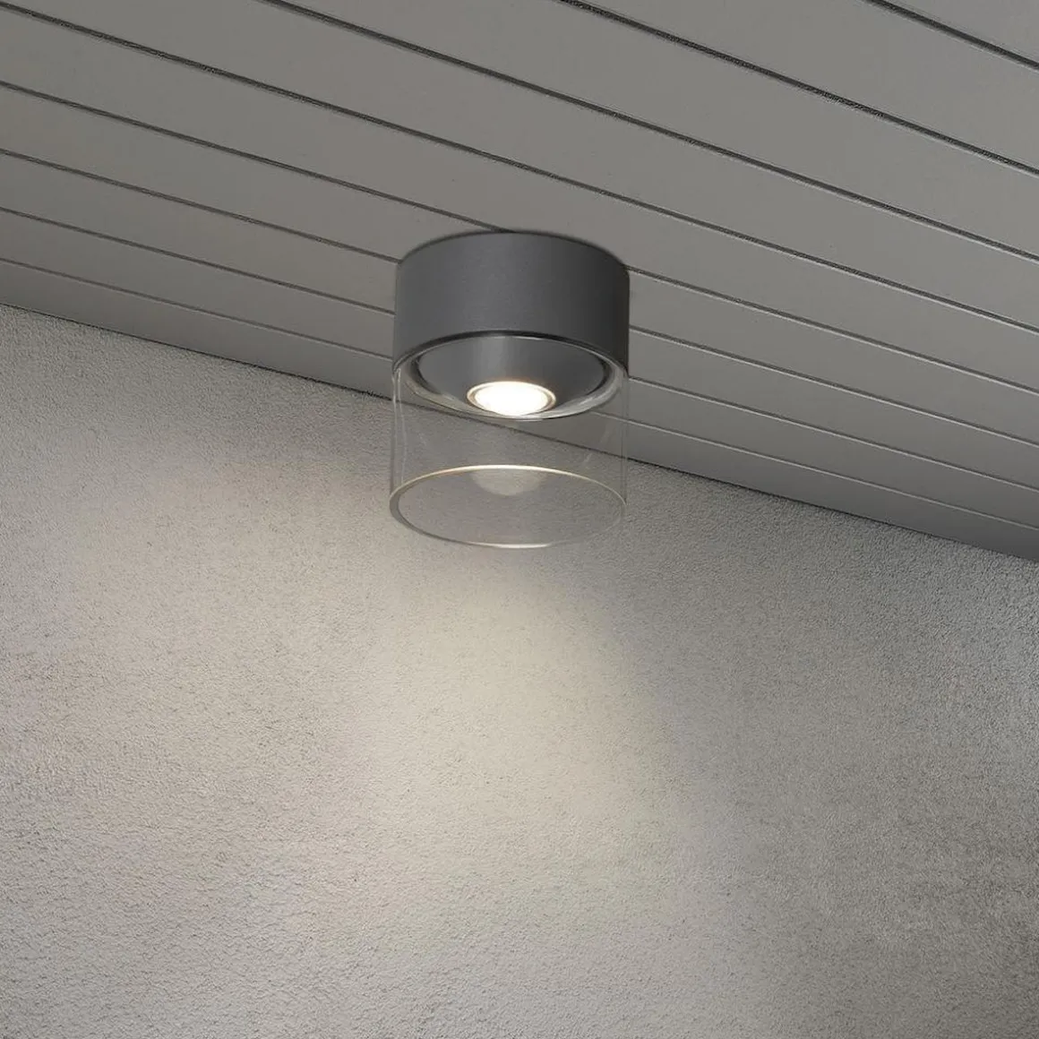 Varese taklampe utendørs IP54 6W - Antrasitt grå