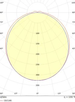 View vegglampe baderom 46 cm 4000K 16W IP44