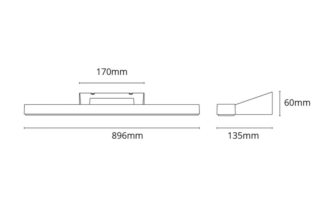 View 900 vegglampe baderom 4000K 30W IP44
