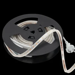 230V LED-Strip 9,2W 3000K IP65 Dimbar m/stikkontakt - 5 meter