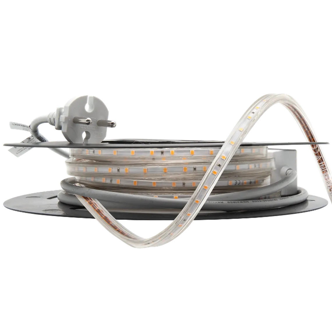 230V LED-Strip 9,2W 3000K IP65 Dimbar m/støpsel - 10 meter