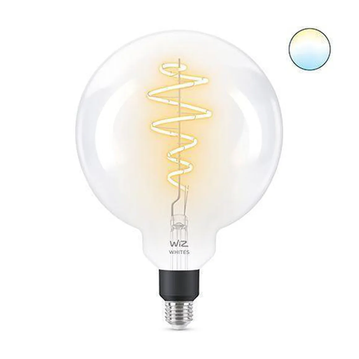WiZ E27 Lyspære filament G200 6,5W Wifi - Justerbar fargetemperatur 2700-6500 Kelvin