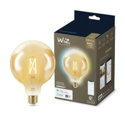 WiZ E27 Lyspære filament G125 6,7W Wifi - Justerbar fargetemperatur 2000-5000 Kelvin