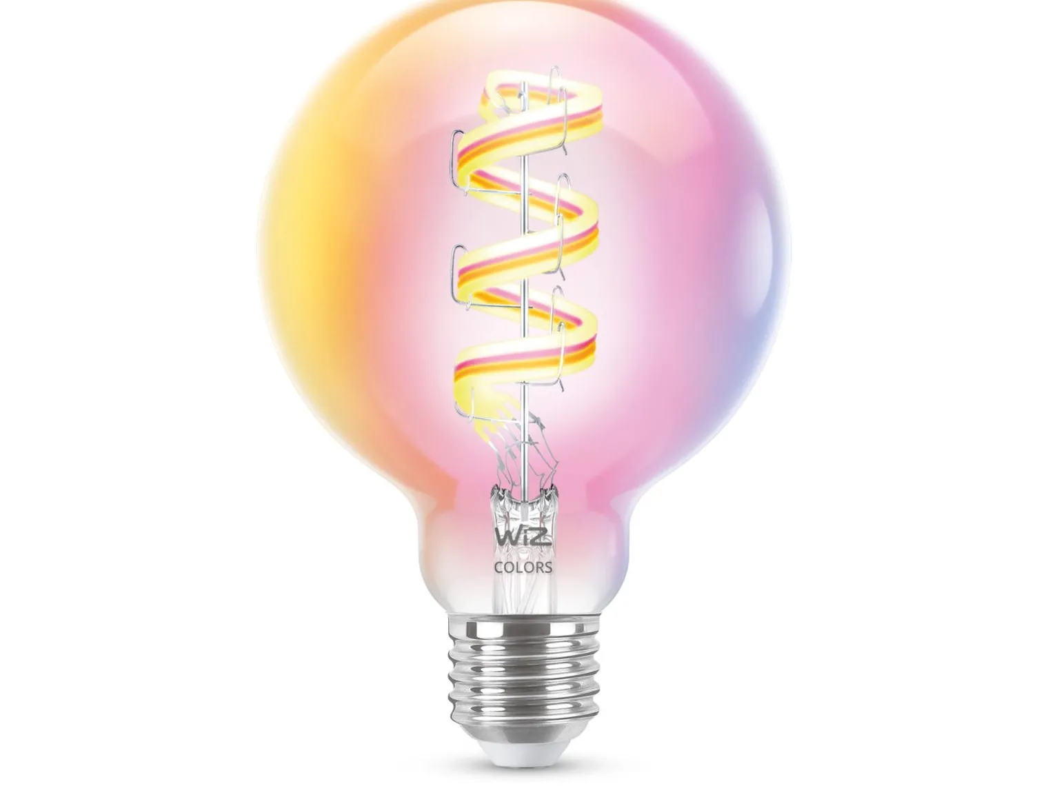WiZ E27 Lyspære filament G95 6,3W Wifi 2700-6500 Kelvin fullfarge RGB