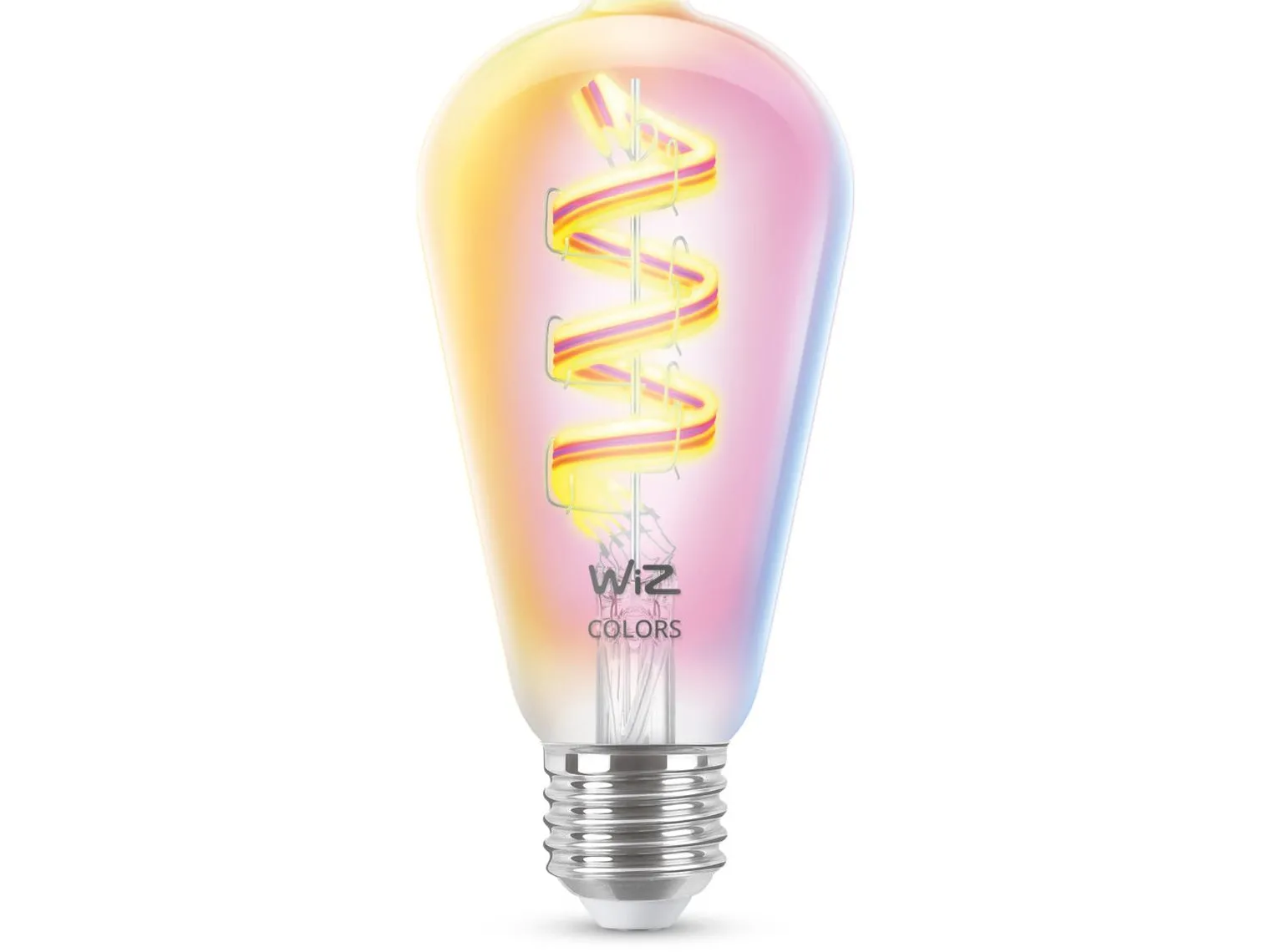 WiZ E27 Lyspære filament ST64 6,3W Wifi 2700-6500 Kelvin fullfarge RGB