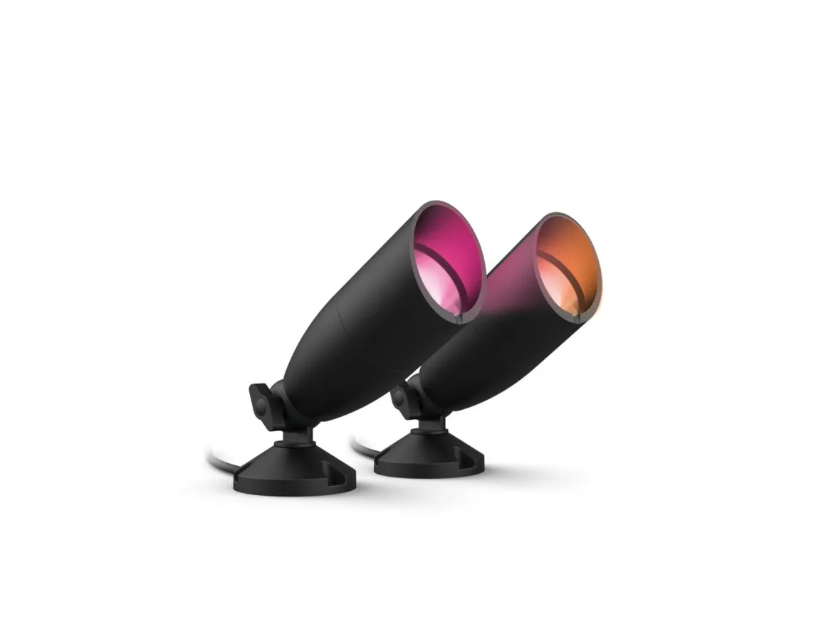 WiZ Ground smart spot 4W startsett utendørs RGB Fullfarge Wifi - Svart