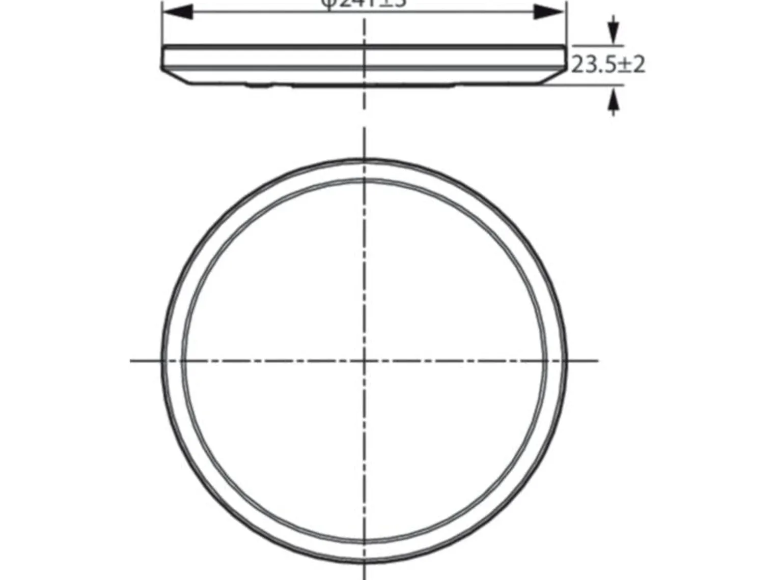 WiZ Smart Superslim taklampe 14W 2700-6500K 24,2 cm Wîfi - Hvit