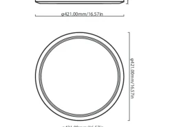 WiZ Smart Superslim taklampe 22W 2700-6500K RGB fullfarge 42 cm Wîfi - Hvit