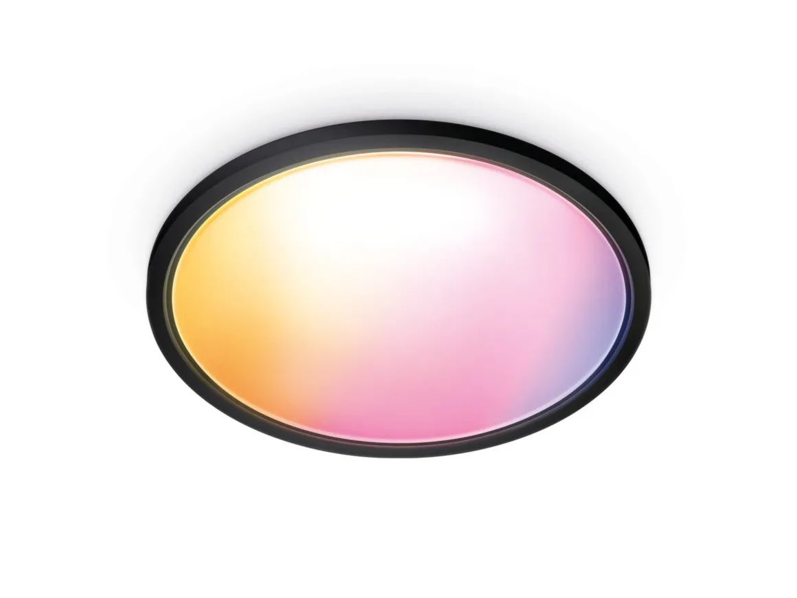 WiZ Smart Superslim taklampe 22W 2700-6500K RGB fullfarge 42 cm Wîfi - Svart
