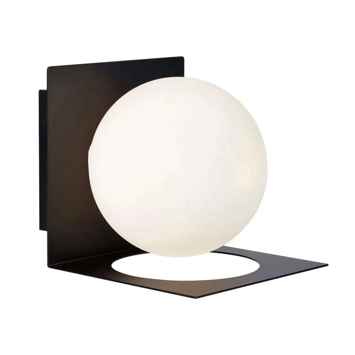 Zenit vegglampe IP44 - Svart - Svart