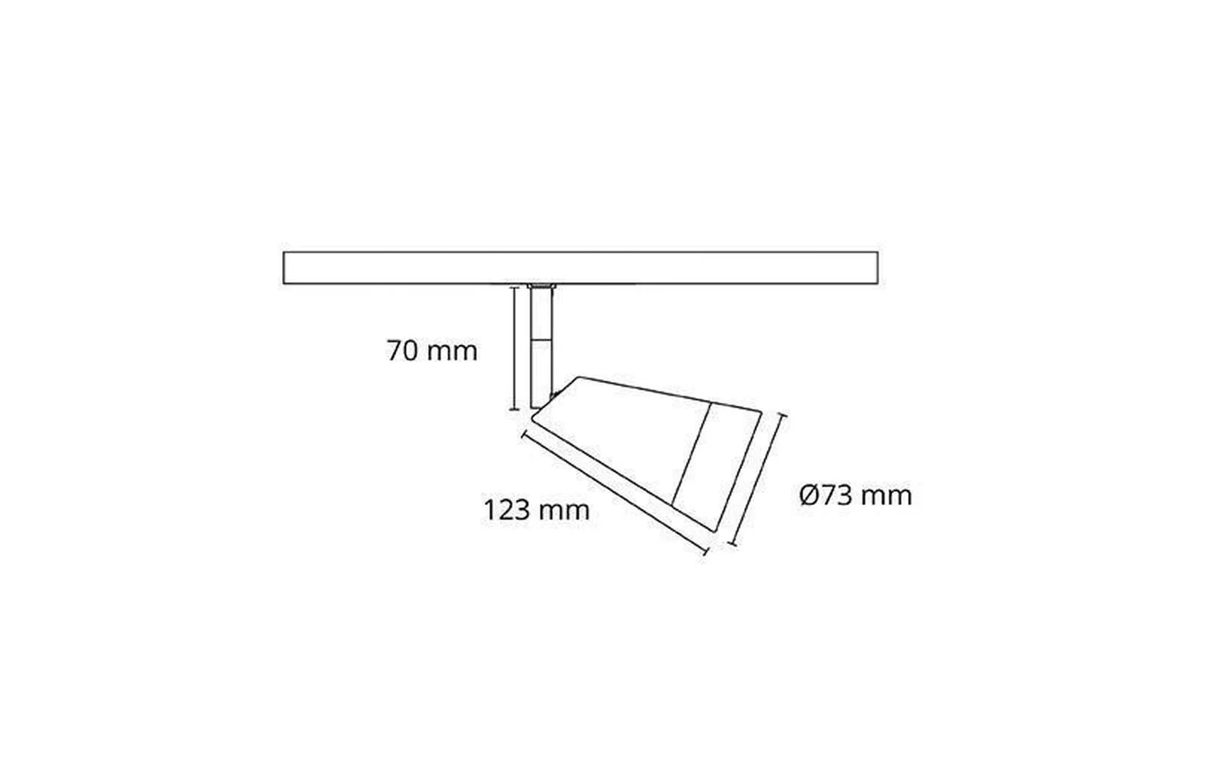 Zip Glass spot 6W LED 2000-2800K dim to warm