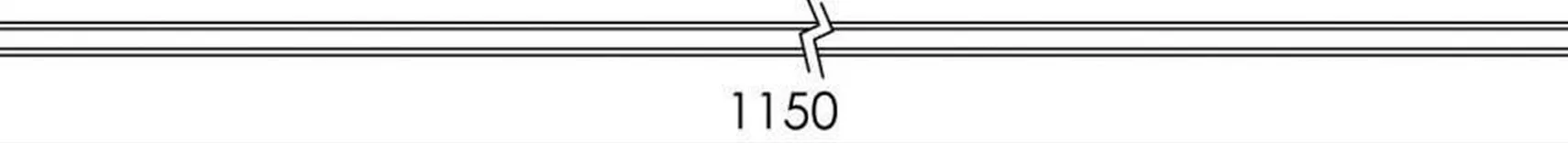 Zip 1,15m skinne