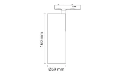 Zip Tube Mini spot 14W LED 2700K