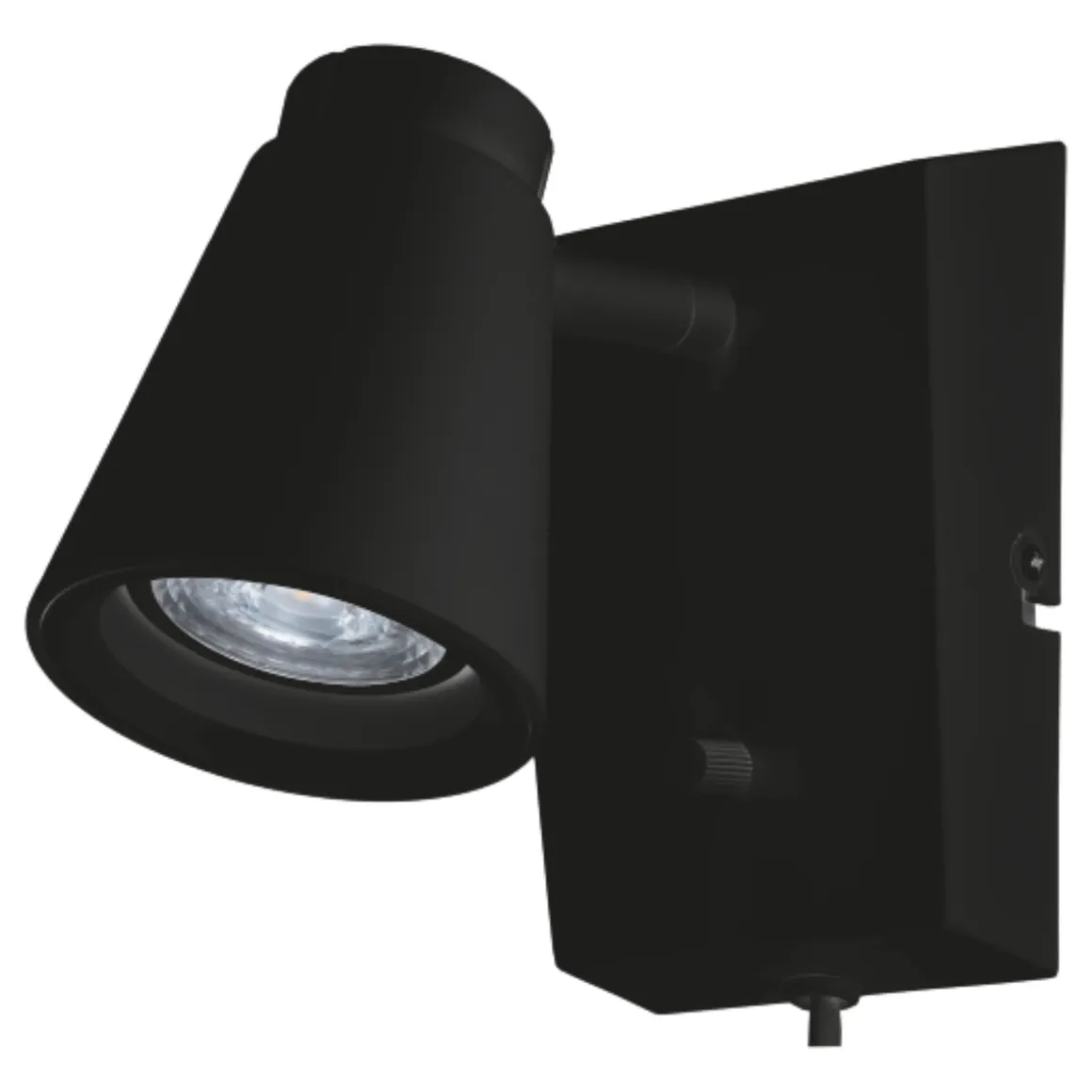 Zoom Square m/ dimmer 6W LED - Svart